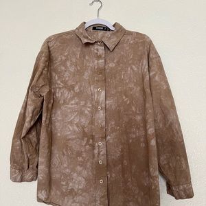 ASOS burnout style button down size 2 oversized